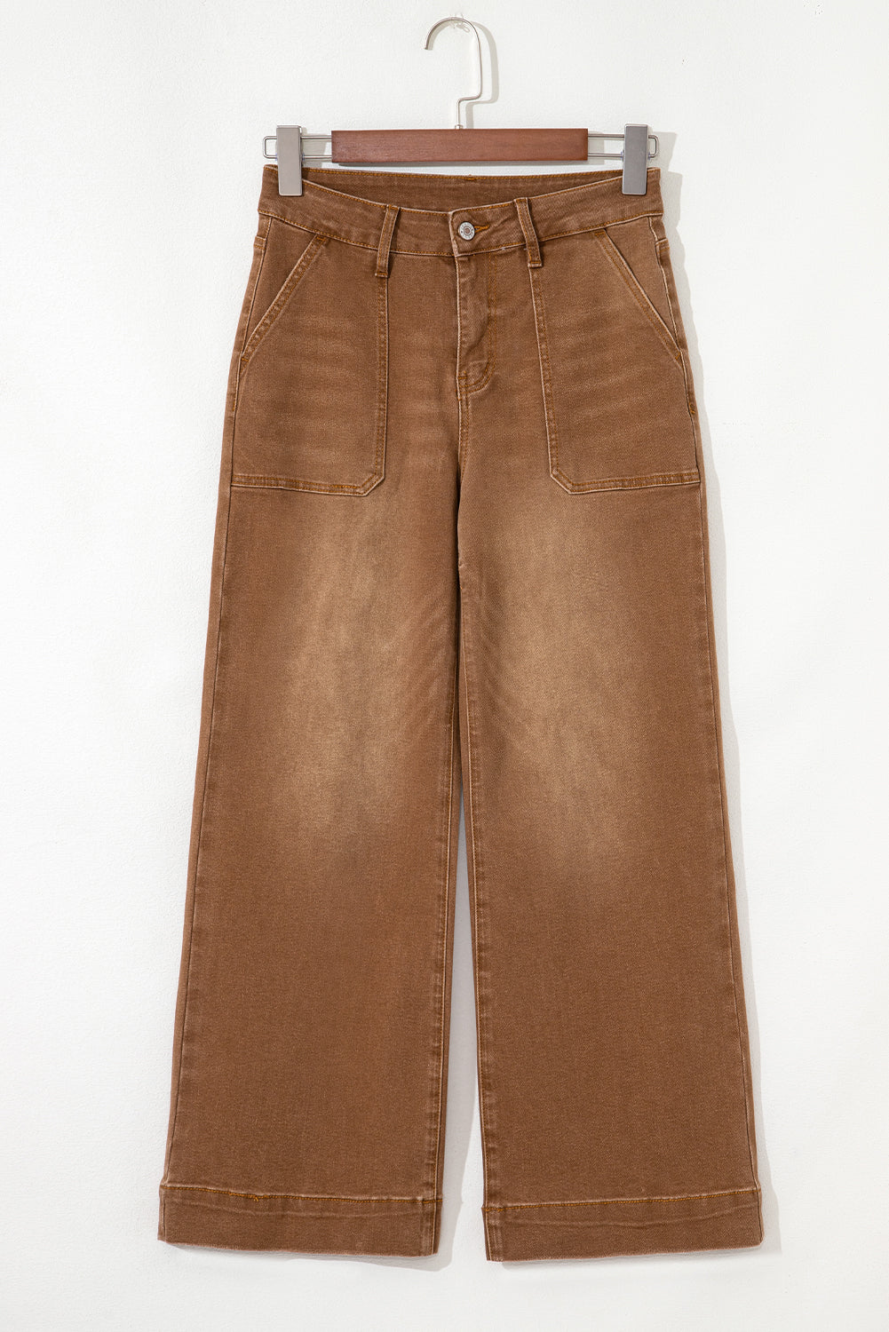 Ashleigh Blue Cropped High Rise Wide Leg Jeans
