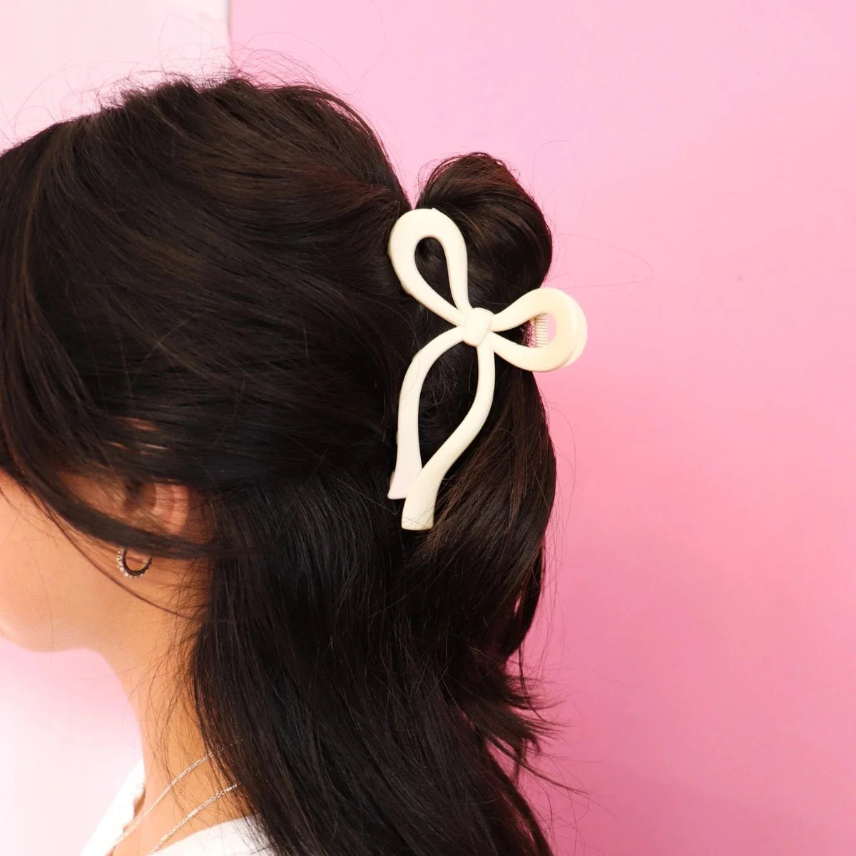 Pink Bow Clip