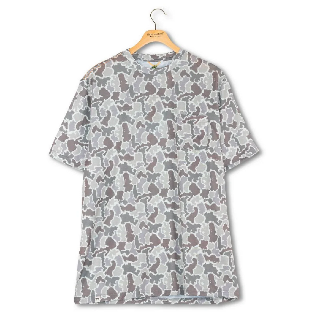 Simply Southern® Grey Camo Tee
