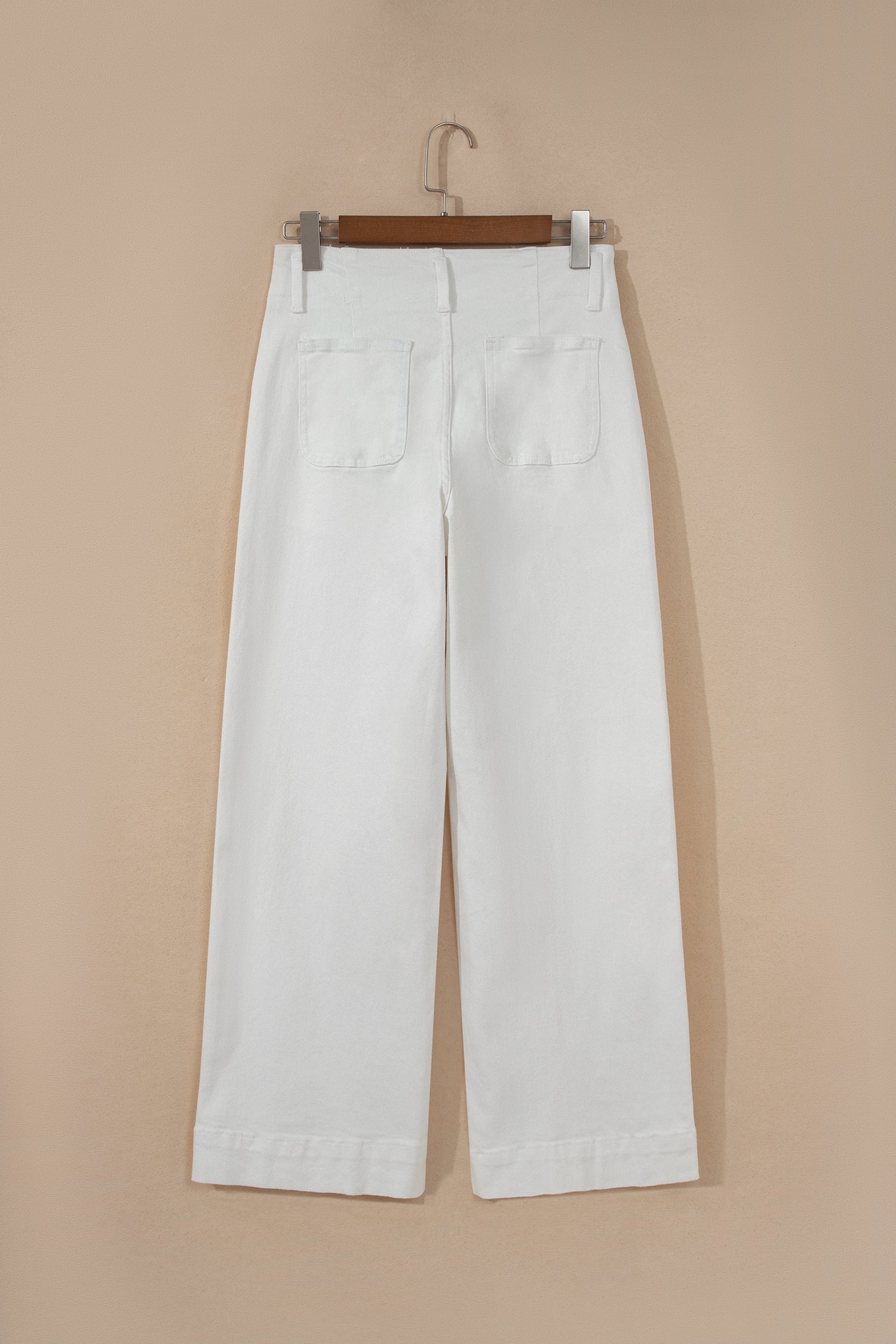 Bonbon 2-Button High Waist Wide Leg Jeans