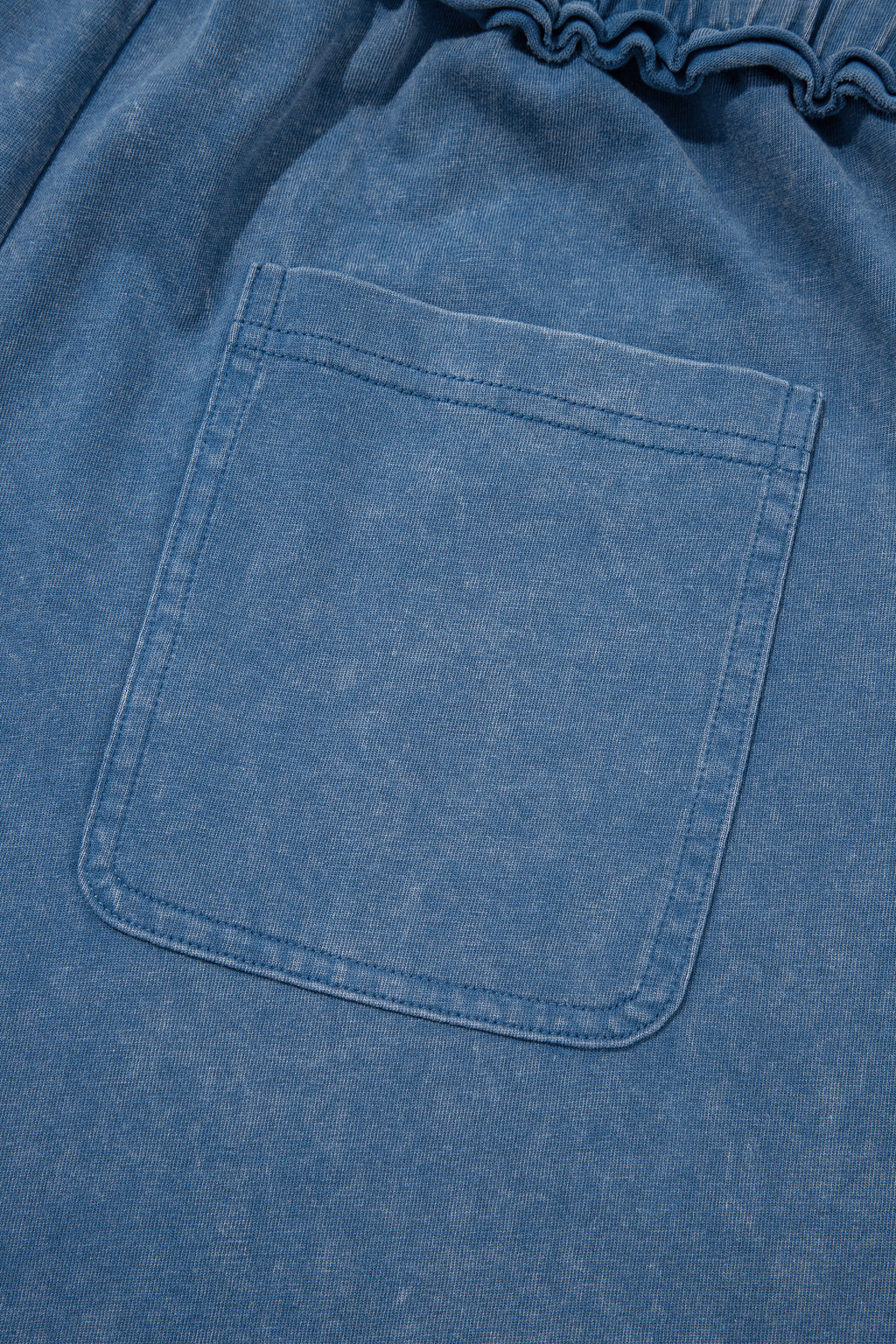 Ashleigh Blue Mineral Wash Seam Detail Flare Leg Drawstring Pants