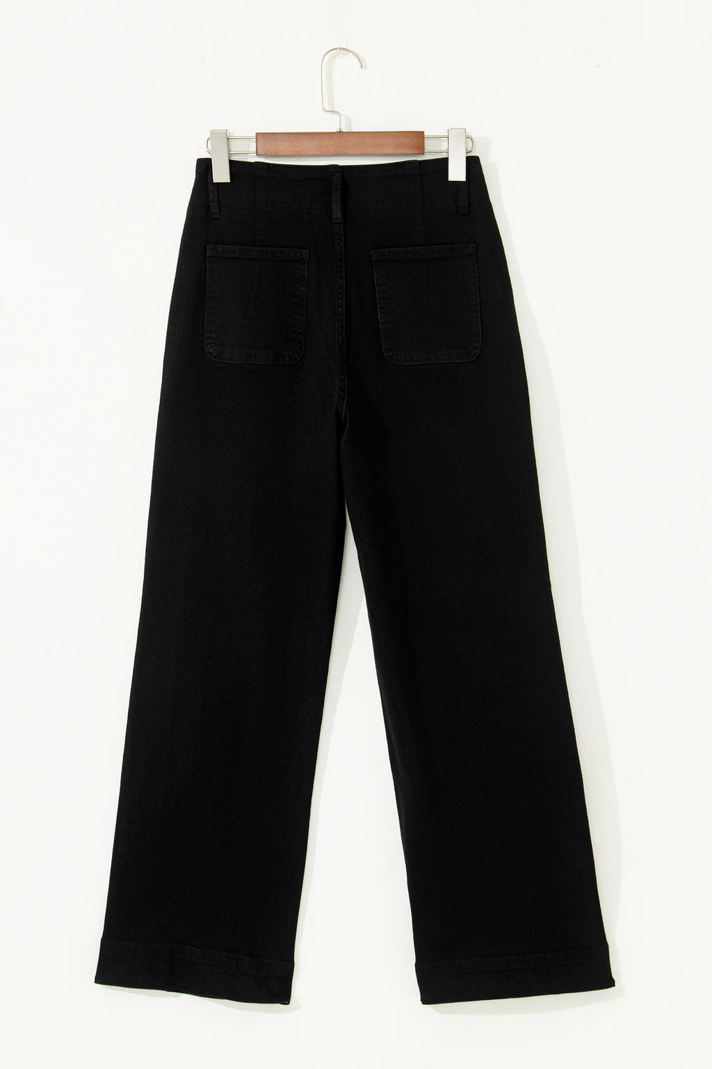 Bonbon 2-Button High Waist Wide Leg Jeans