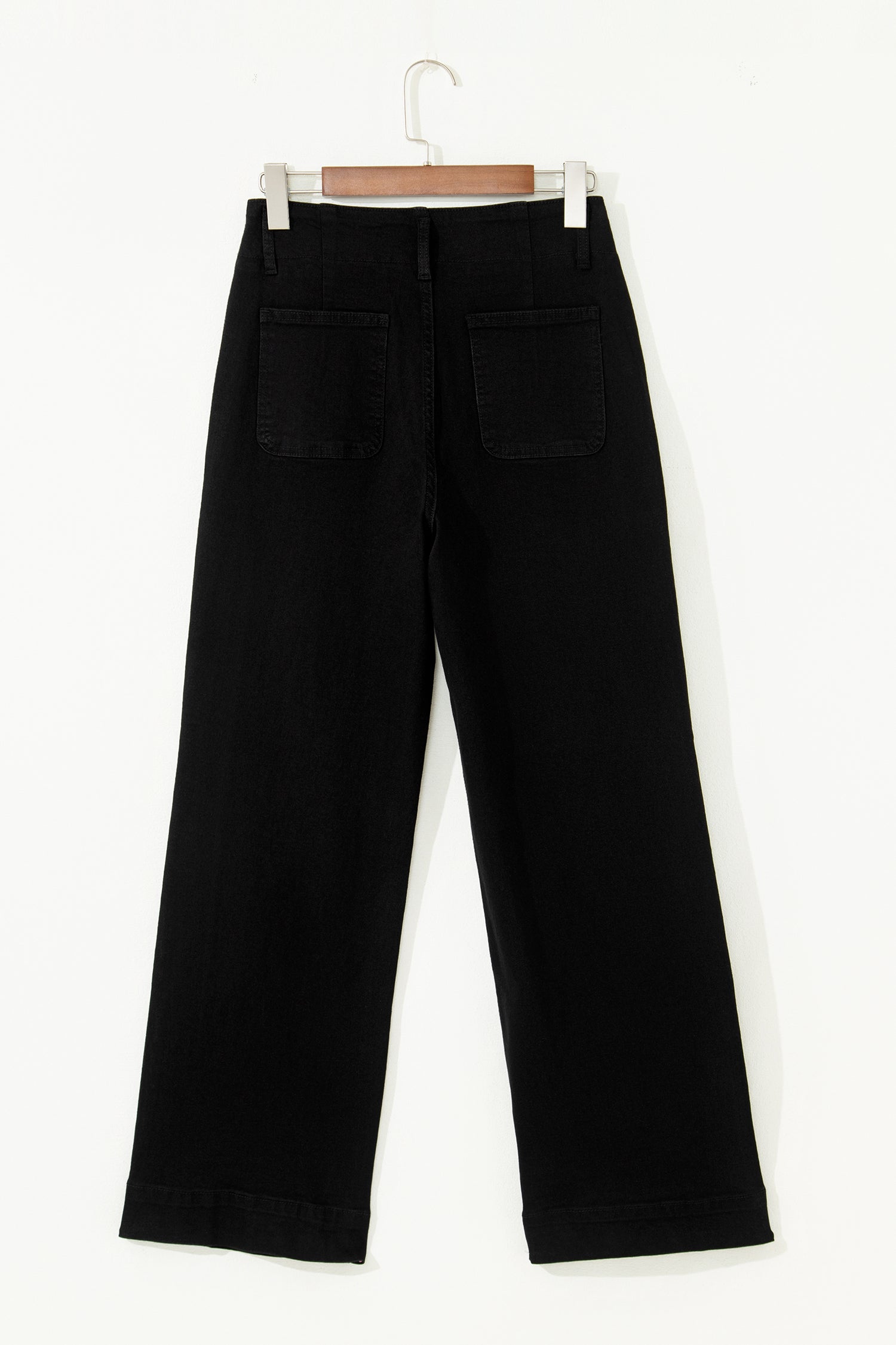 Bonbon 2-Button High Waist Wide Leg Jeans