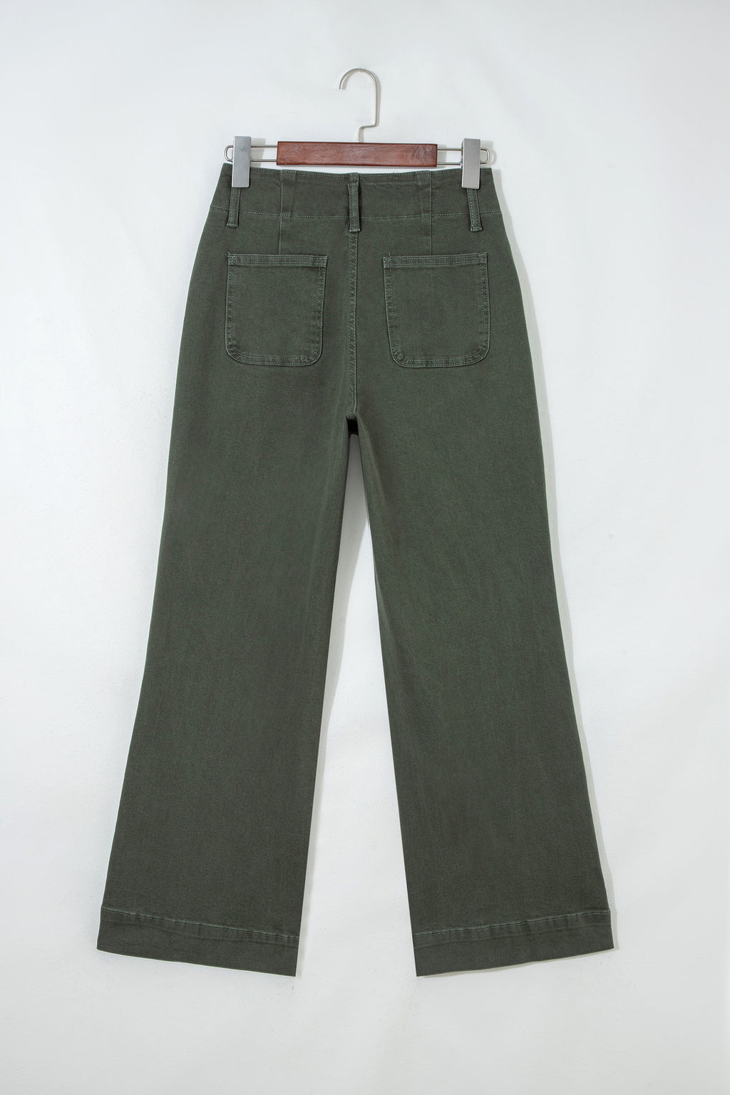 Bonbon 2-Button High Waist Wide Leg Jeans
