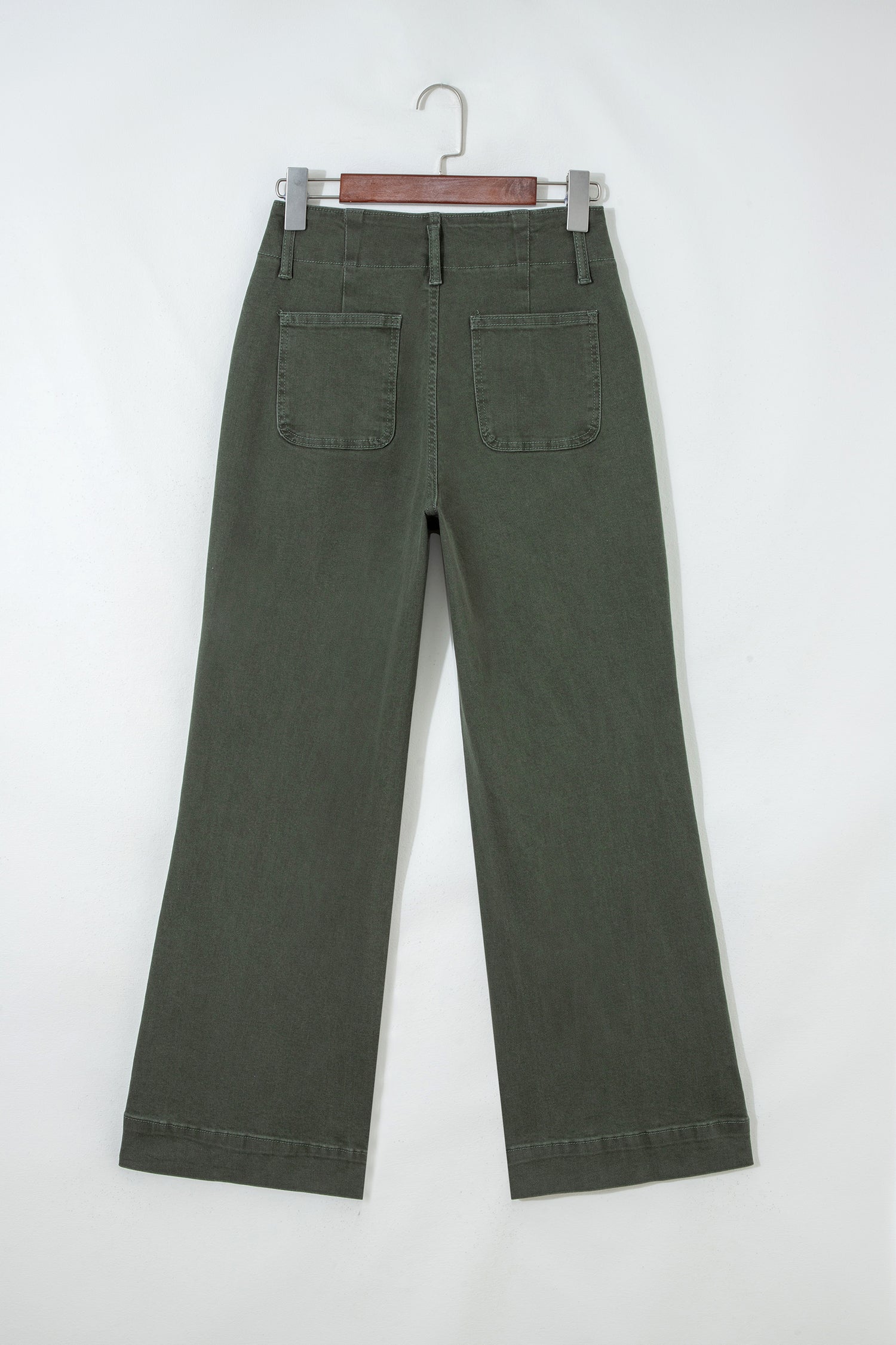 Bonbon 2-Button High Waist Wide Leg Jeans